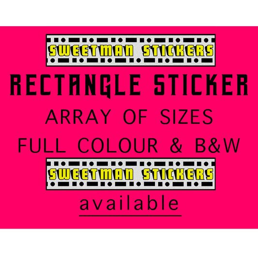 RECTANGLE Sticker (various sizes available)